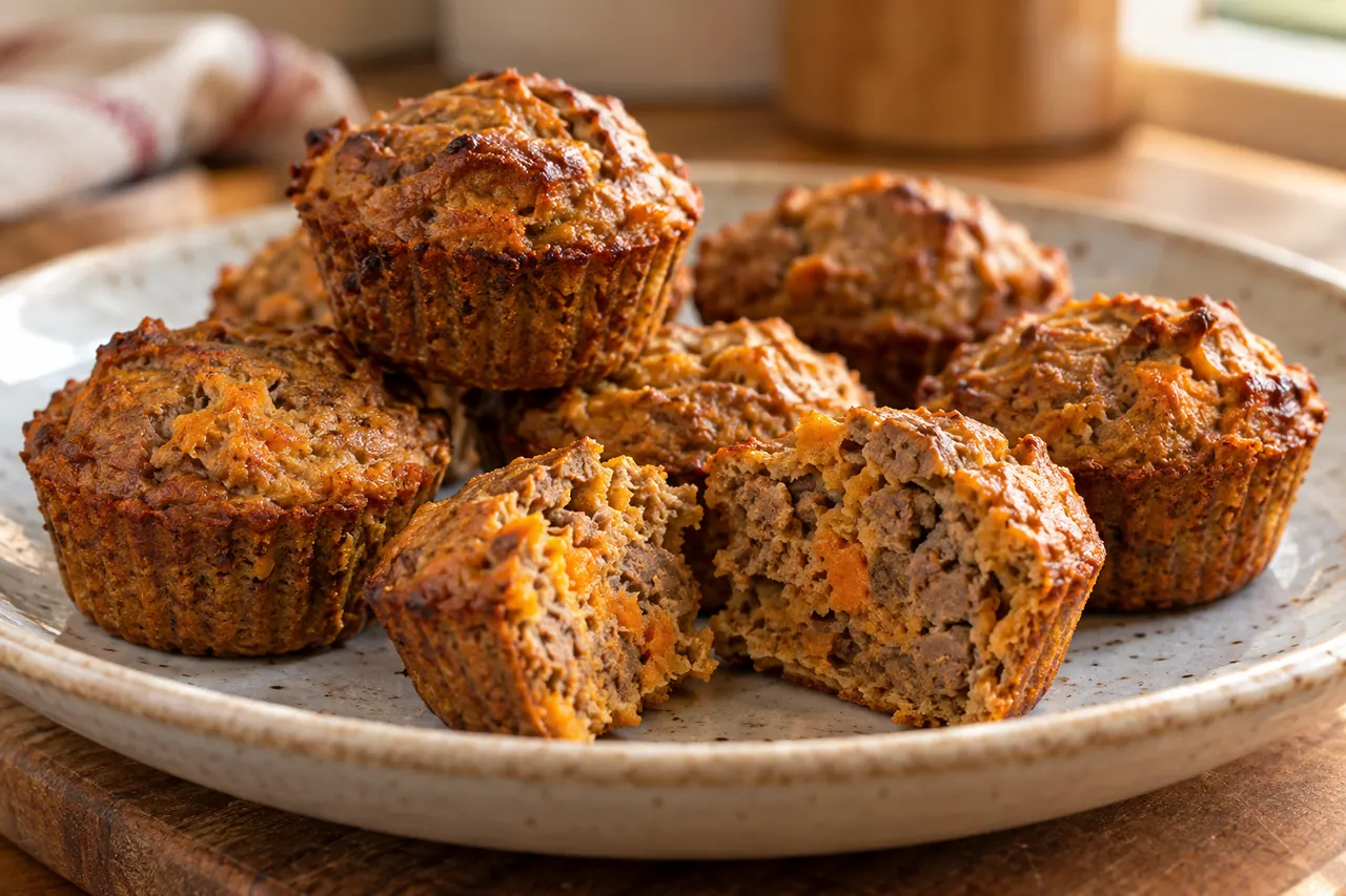 Imagen ilustrativa de mini muffins de hígado y batata, sin cobertura