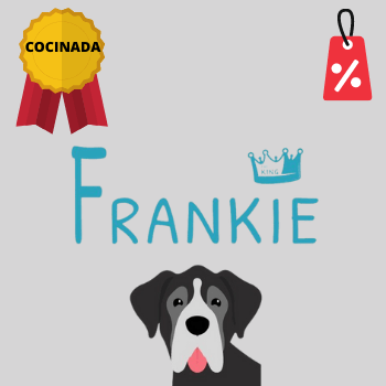 Alimento natural cocinado para perros de la marca Frankie the king