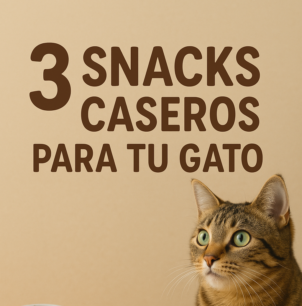 Snacks naturales y fáciles para gatos sin conservantes ni cereales