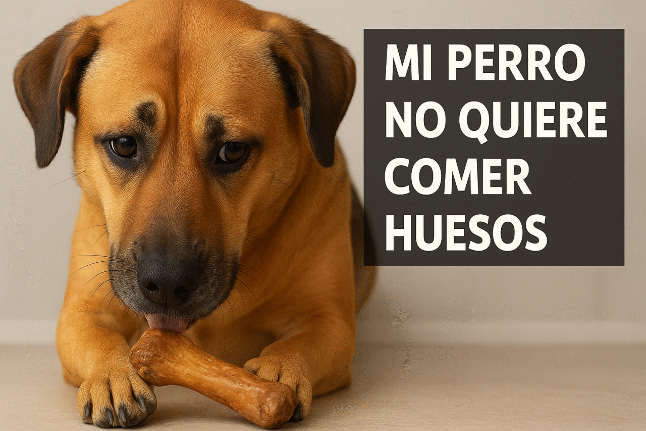 Mi perro no quiere o no puede comer huesos