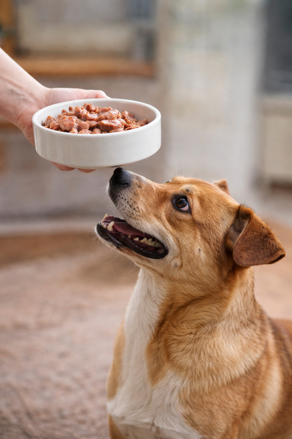 como ensenar a tu perro a esperar la comida